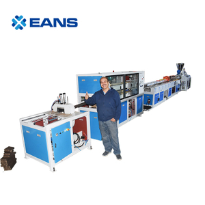 WPC Decking Extruder Production Line With Online Embossing Machine
