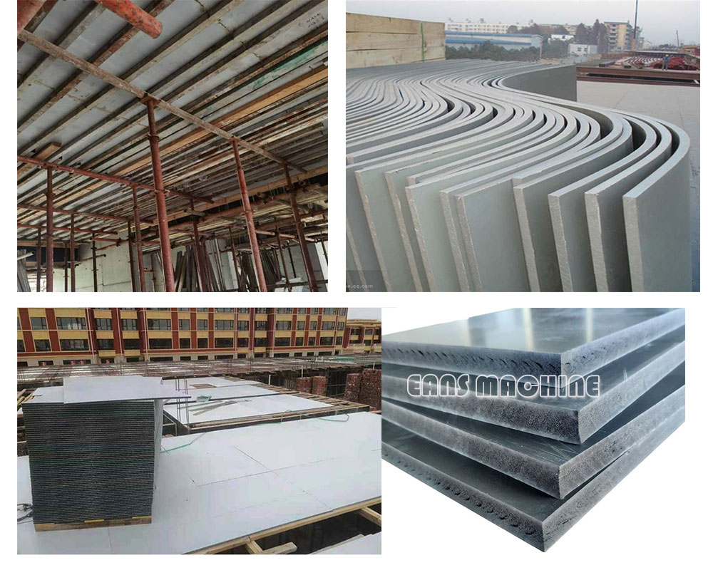 PVC formwork board making machine