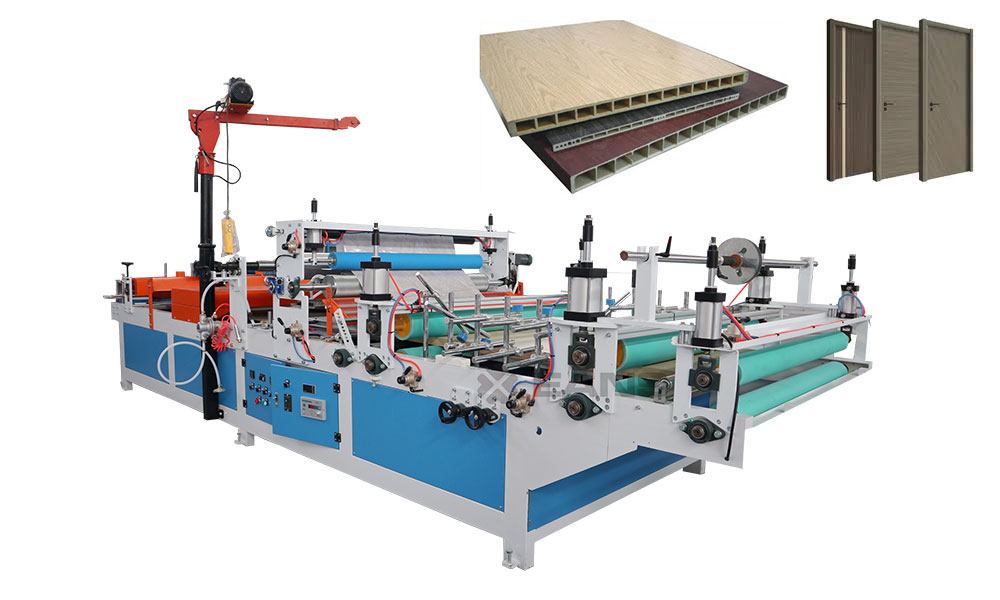 WPC door lamination machine