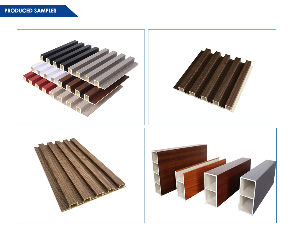 WPC Fluted Panel Machine Production